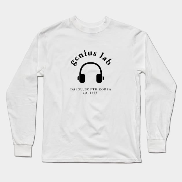 Genius Lab SUGA of BTS (Min Yoongi / Agust D) Long Sleeve T-Shirt by e s p y